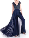 Split-Joint Empire Straight Leg Jumpsuits