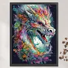 (Big Size)Colorful Dragon - 11CT Stamped Cross Stitch - 50*65cm
