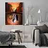 Three Cats Shadow - Full Embroidery 3 Strands 11CT Stamped Cross Stitch - 50*60CM - Large Size