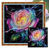 Rose-11CT Stamped Cross Stitch 40*40cm/15.75*15.75in