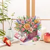 (US Local)DIY Flower Special Shaped Diamond Painting Desktop Ornaments Kit 