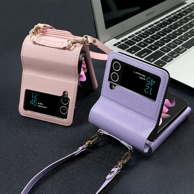 For Samsung ZFlip4 Folding Screen Wallet Phone Case