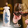 DIY Butterfly Blue Flower Diamond Painting Wine Bottle Sleeve