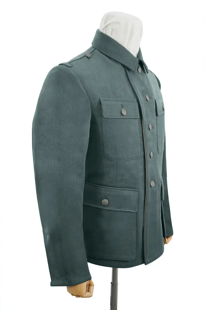   Elite German M1943 NCO Fieldgrey Gabardine Tunic Feldbluse German-Uniform