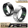 Smart ring heart rate blood oxygen tracking ring sleep monitoring IP68 waterproof photography exercise