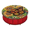 DIY Wooden Diamond Art Painting Storage Box Kit with Rotate Lid Diamond Art Painting Holder Box for Adults Beginners Home Office Decor
