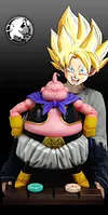 Small & Big Scale Fat Majin Buu - Dragon Ball Resin Statue - WuDaoHui Studio