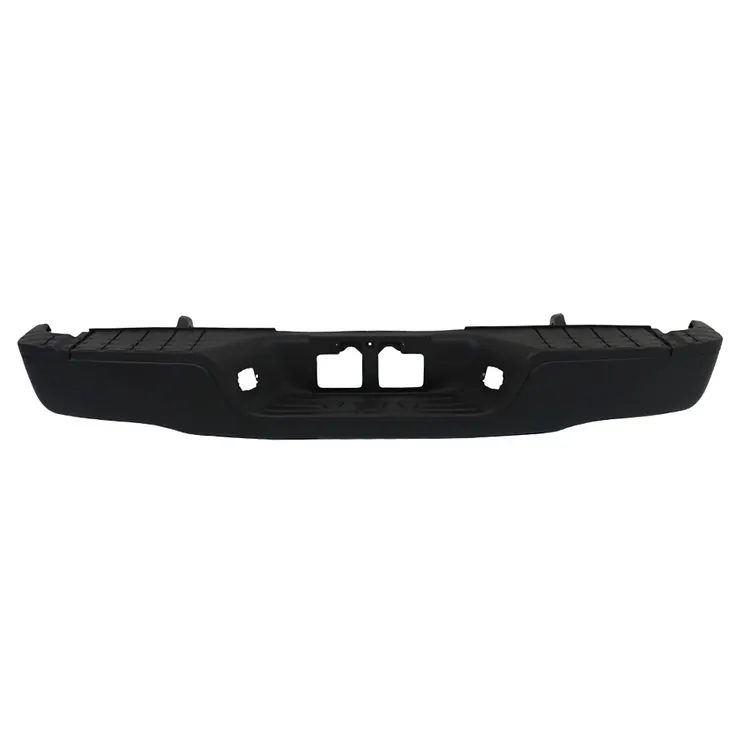 SEBLAFF Rear Step Bumper Assembly Black Steel without Park Sensor Holes Replacement for 2007-2013 Tundra TO1103118