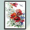 Daisy And Poppy- 14CT Stamped Cross Stitch 35*47cm/13.78*18.5in
