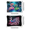2pcs DIY Diamond Art Diamond Dot Card Pack 5D Diamond Painting Coin Pouch (Ostrich)