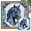 (Multi-Style) Blue And White Porcelain-11CT Stamped Cross Stitch 40*40cm/40*60cm