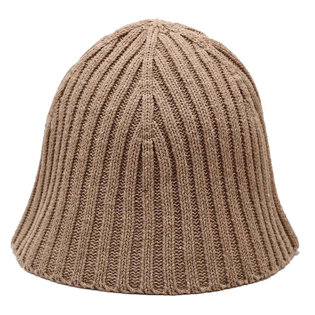 2020 Solid Color Women Winter Warm Knitted Basin Cap Japanese Bucket Fisherman Hat
