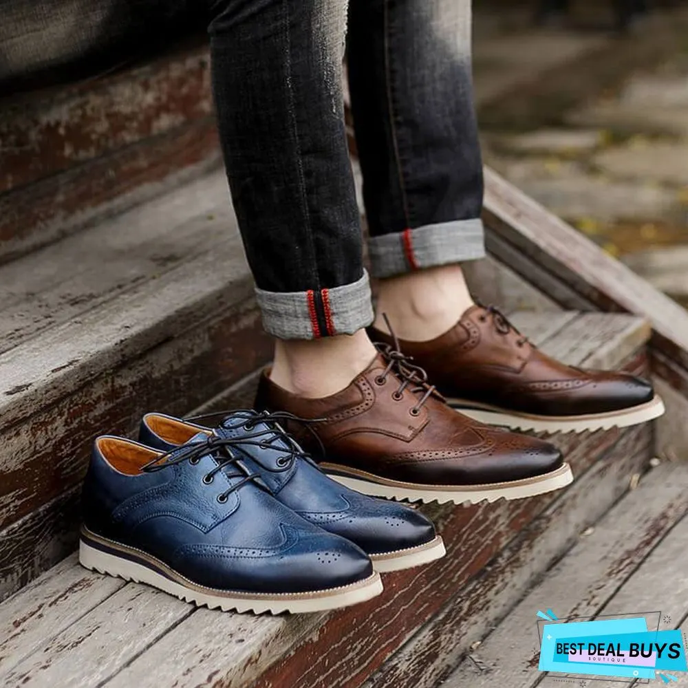 Men's Vintage Casual Brogue Shoes