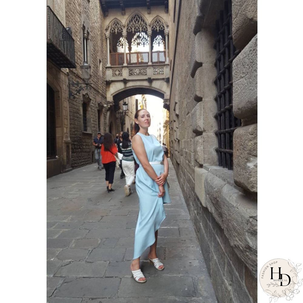 Women Summer Bohemian White Irregular Beach Dress Loose Flare Dress Tunic Female Sleeveless Beachwear Solid Boho Gowns Dresses