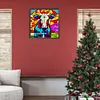 Cow Glass Painting-Paint by Numbers Acrylic Painting 40*40CM