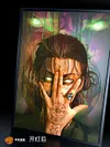 3D Decorative Paint of Light Guide Transformation Eren Yeager with LED - Attack On Titan Decorative Painting - Mystical Art Studios