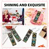 (US Local)8Pcs DIY Butterfly Diamond Painting Art Bookmarks with Crystal Pendants for Gift