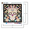 Flower Skull-Luminous Special Shaped Diamond Painting Kit
