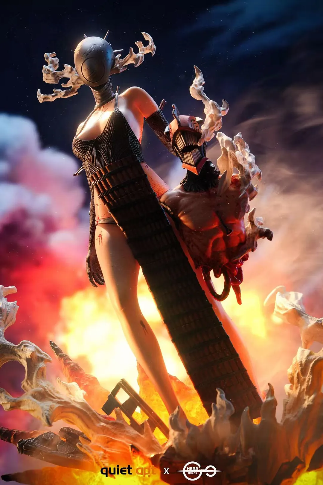 チェンソーマン 爆弾の悪魔・レゼ GK 樹脂 フィギュア スタチュー QuietArt Studio & Hera Studio -チェンソーマン 爆弾の悪魔 Bom と