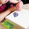 5pcs DIY Diamond Painting Keychain Full Drill Bag Love Hanging Ornaments