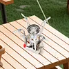 3000W Camping One-piece Gas Stove with Piezo Ignition for Outdoor Cooking Picnic