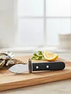 Oyster Knife Shucker Set with Wooden Holder Stainless Steel Oyster Shucking Kit Seafood Tools for Kitchen Restaurant Home Use