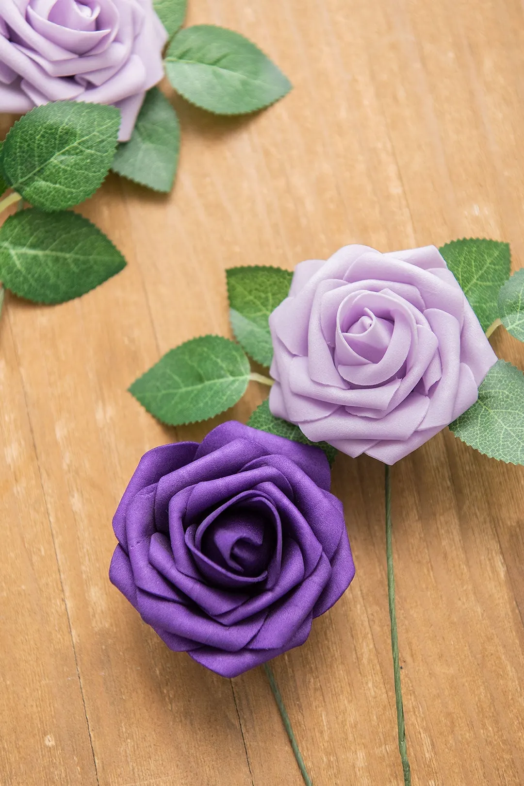 3" Foam Rose with Stem - 56 Colors