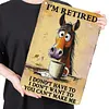 I'm retired - Vintage Metal Signs - 20*30cm/30*40cm - Western