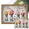 (Multi-Style) Sunflower Vase-11CT Stamped Cross Stitch 45*45cm/17.72*17.72in