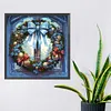 Diamond Painting-DIY Full Round Drill Stained Glass Christmas Wreath