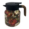 1000ml Floral Pattern Teapot Stainless Steel Mini Hot Coffee Pot for Hot Drinks