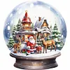 5D DIY Full Round Drill Diamond Painting Santa Claus Crystal Ball Home Decor