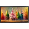 Tree-Full Embroidery 3 strands 11CT Stamped Cross Stitch-66*40CM-Large Size