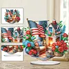 >SALE<American Flag Special Shape Diamond Painting Desktop Home Ornament (House 3)