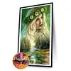 (US Local)Beauty 5D DIY Full Drill Round Big Size Diamond Painting Kit for Home Wall Decor 40x70cm 