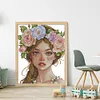 【Limited Stock Sale】Girl With Wreath-14CT Counted Cross Stitch 41*51cm/16.14*20.08in
