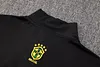 Joyfball 2024/2025 Brazil Long Zipped Jesus Jacket Green Football Jersey 1:1 Thai Quality 