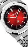 Silver 904L Steel Smoked Burgundy Dial - Watch - 39mm