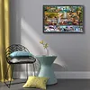 (Big Size)Wildlife Books - 16CT Stamped Cross Stitch - 60*45cm - Animal