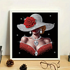 Elegant Lady -Special Shaped Diamond Painting Kit