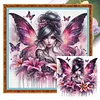 Butterfly Fairy-11CT Stamped Cross Stitch 50*50cm/19.69*19.69in