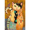 (Multi-Style) Tortoiseshell Cat-11CT Stamped Cross Stitch 30*45cm