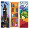 Scenery - 11CT Stamped Cross Stitch Bookmark 18*6cm(Double Sided)