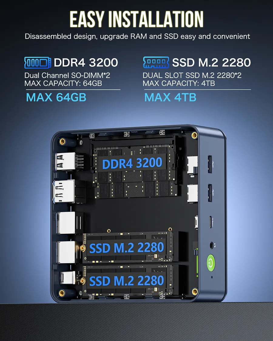 AMD Ryzen 7 5825U Mini PC--NucBox M5 Plus