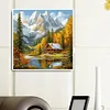 Diamond Painting-DIY Full Round Drill Snow Mountain(40*40 CM)
