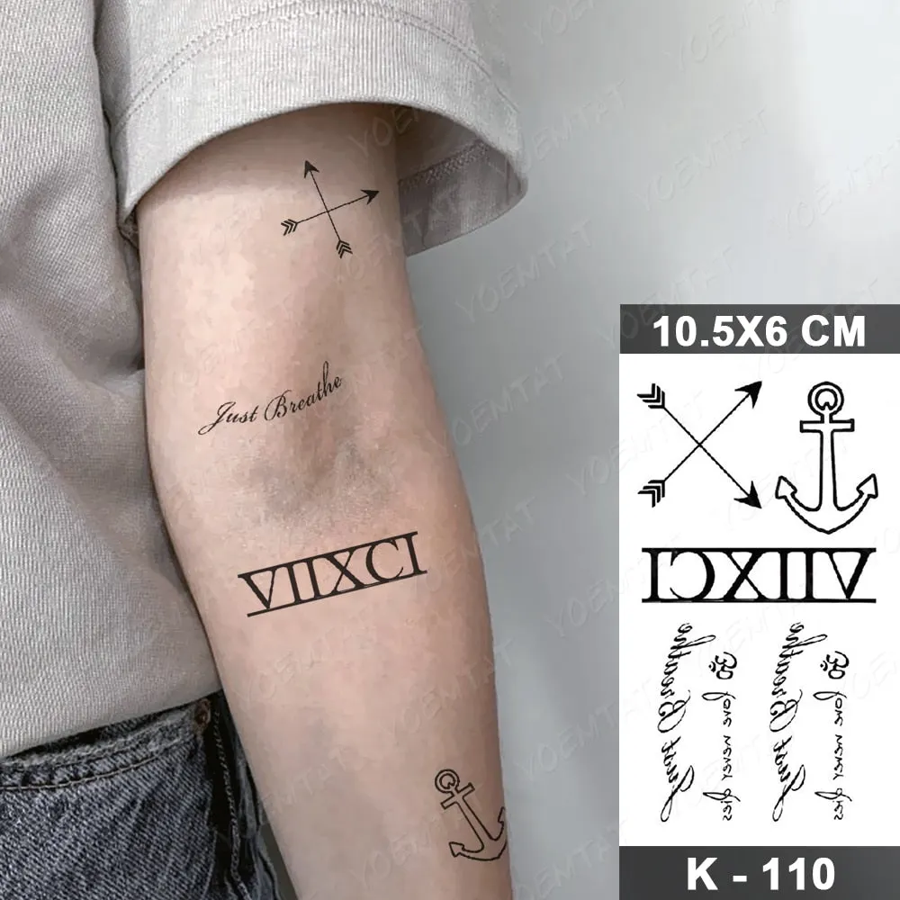 Waterproof Temporary Tattoo Stickers Nun Maria Prajna Diablo Old School Flash Tatto Arm Chest Body Art Fake Tattoos Women Men