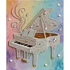 Diamond Painting-DIY Special Shaped Drill Pearl Painting Piano(35x45cm)