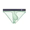 Men's Ultra-Thin Ice Silk Transparent Sexy Low-Rise Briefs