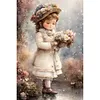 >SALE<5D DIY Full Square Drill Diamond Painting Girl Kit Home Decor Art 20x30cm