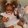 African American 20'' Handmade Vivienne Realictic and Lifelike Reborn Toddler Baby Doll Girl Best Gift Ideas - RBBI-Myrebornbabydoll&reg; Myrebornbabydoll&reg;